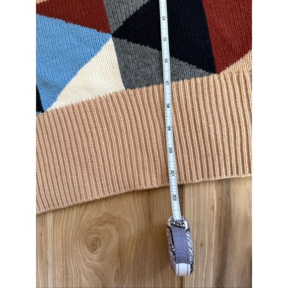 Chinti And Parker Geometric Cashmere Tank Sweater Knit Vest Size M - Picture 8 of 9